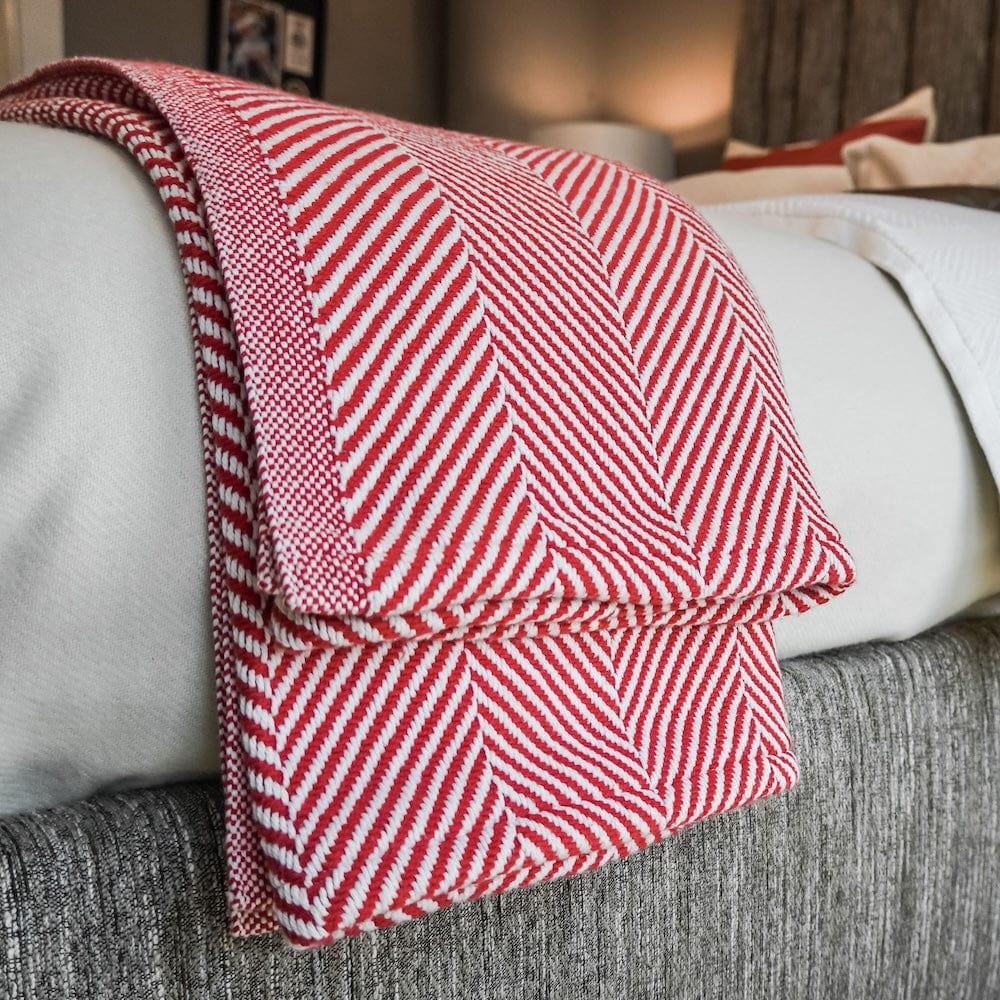 Monhegan Cotton Throw Without Fringe active All Throws Best Seller Cotton Throws Current FWM group-gallery Herringbone Collection Herringbone Throw machine washable Monhegan Cotton Throw Without Fringe Throws