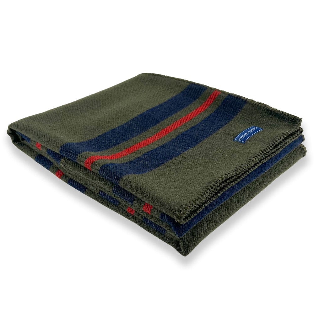 Factory Second Olive Cabin Wool Throw active Factory Second Cabin Wool Throw Faribault machine washable