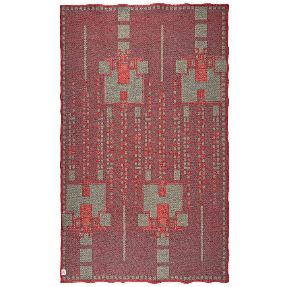 Frank Lloyd Wright Hollyhock House Rug Wool Throw active Current Dry clean or hand wash Faribault Frank Lloyd Wright Full Price