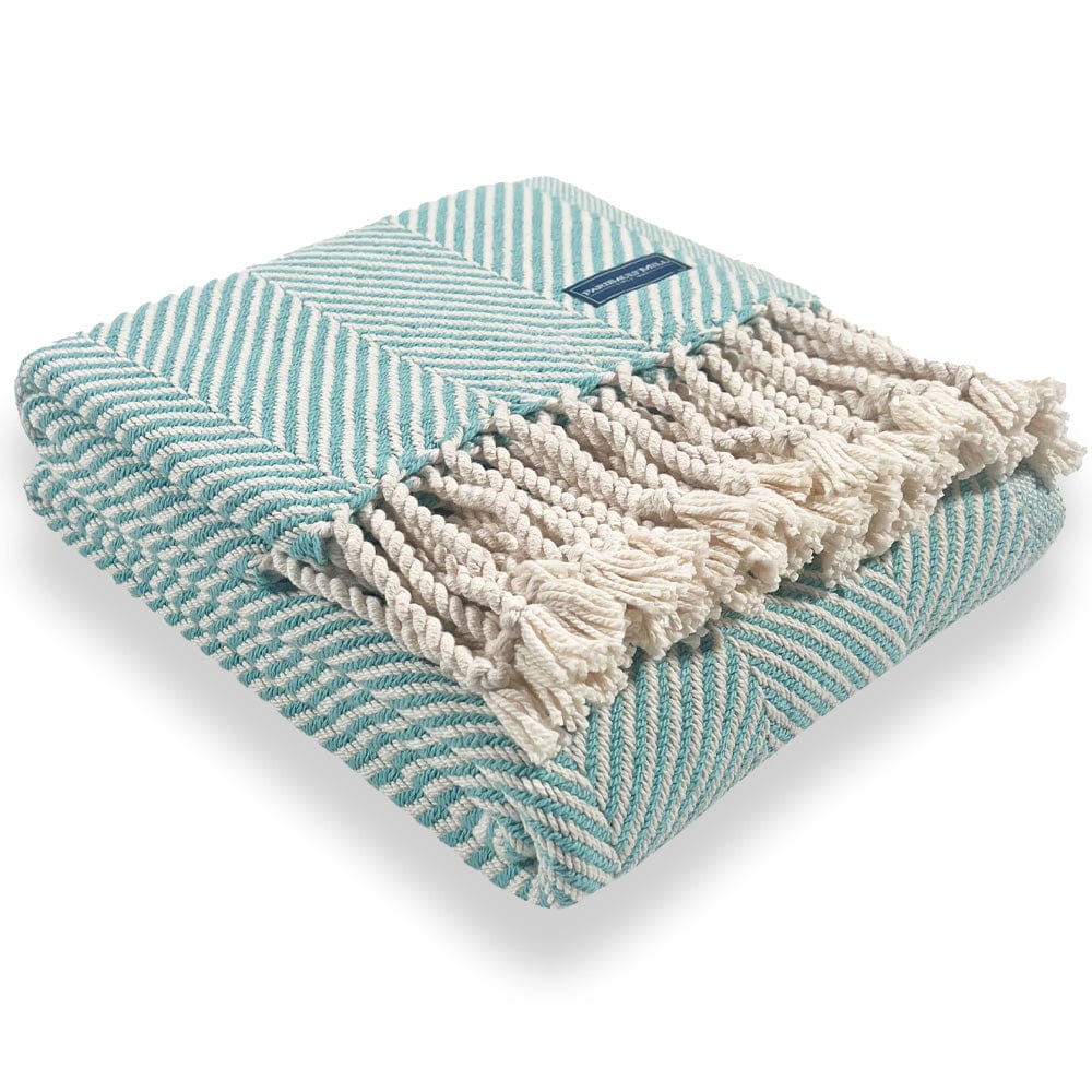 Monhegan Cotton Throw With Fringe active All Throws Best Seller Cotton Throws Current FWM group-gallery Herringbone Collection Herringbone Throw machine washable Monhegan Cotton Throw With Fringe Regular Priced Throws