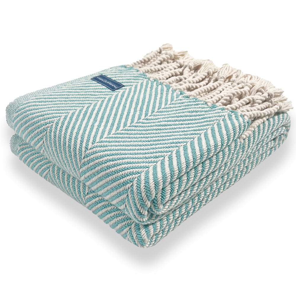 Monhegan Cotton Throw With Fringe