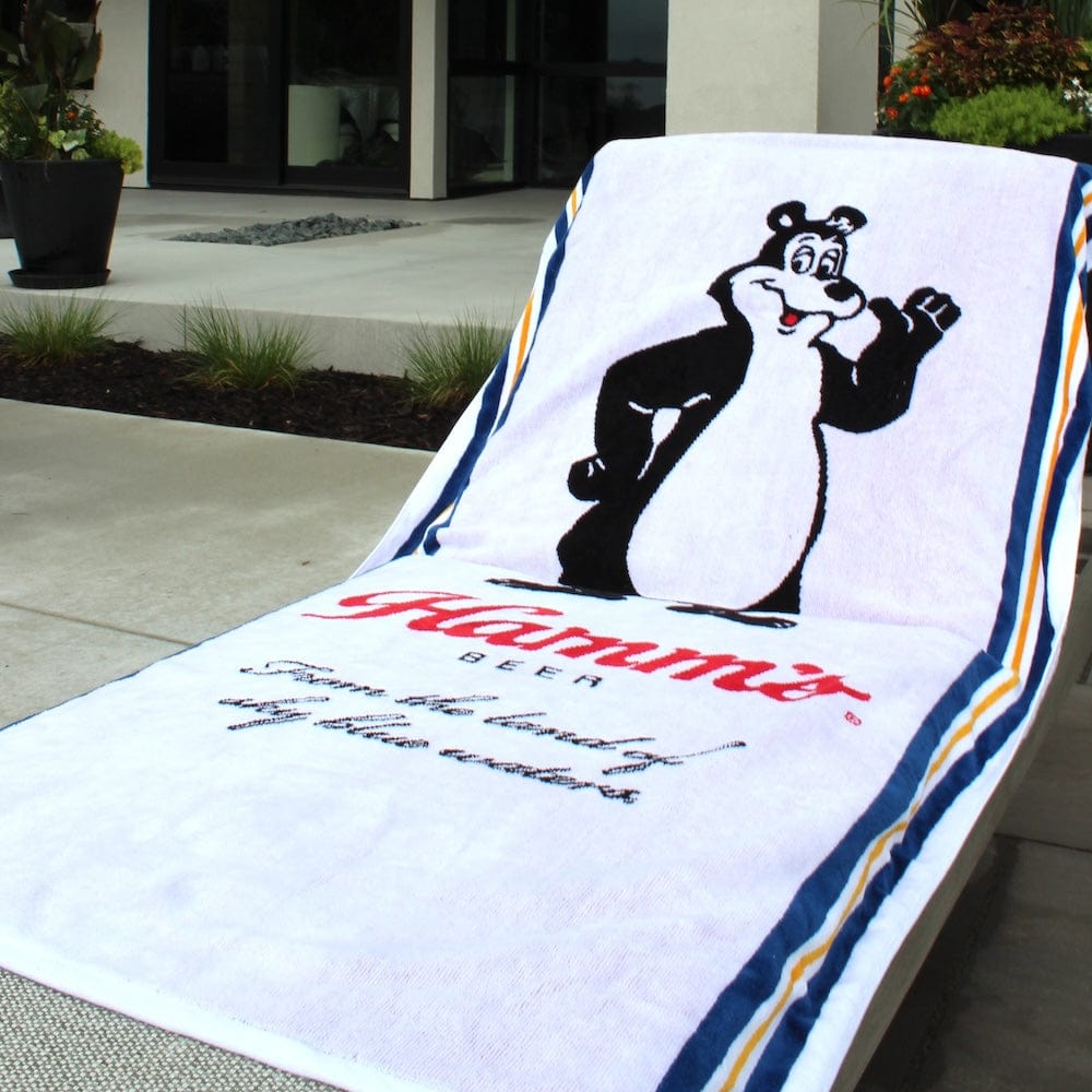 Hamm's Beer Bear Towel active Current Faribault Full Price Hamm's Beer Towel machine washable Towel