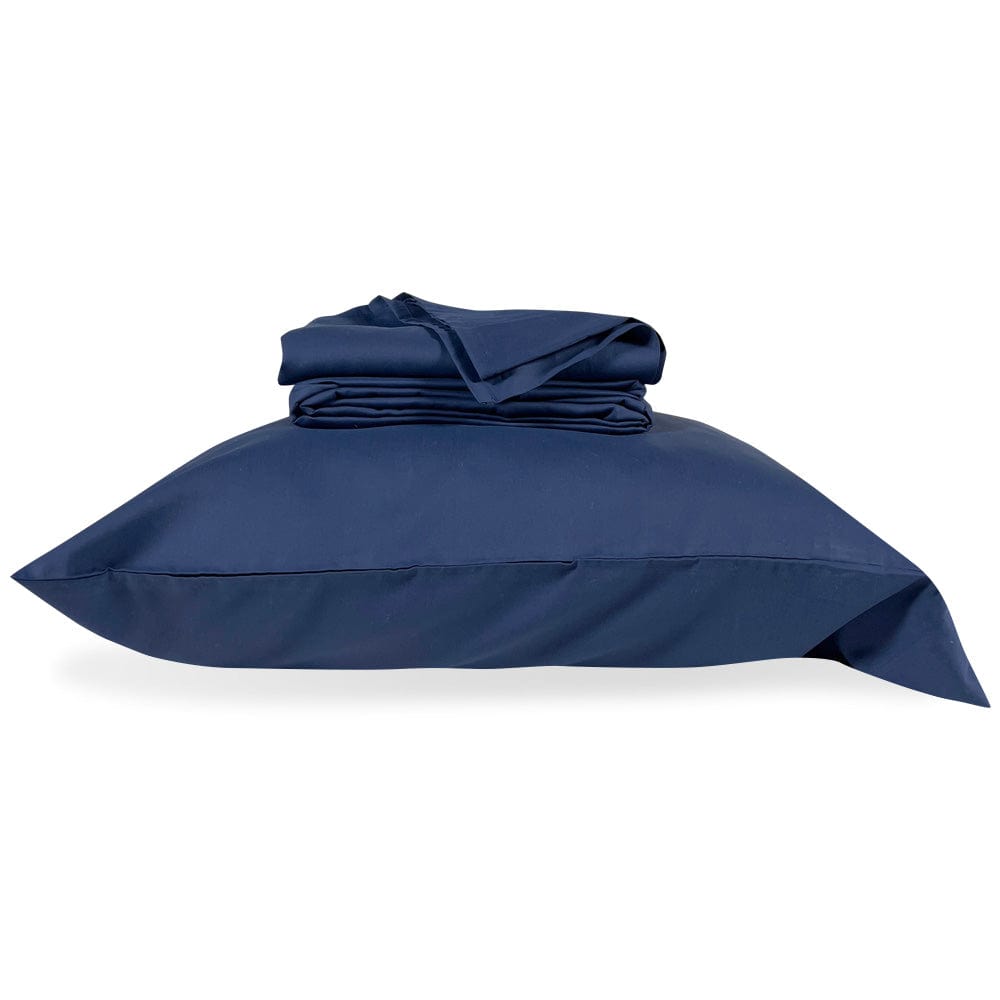 Sheet Set - Navy King active Current Faribault Full Price group-gallery King machine washable Queen Sheet Set Solids Twin