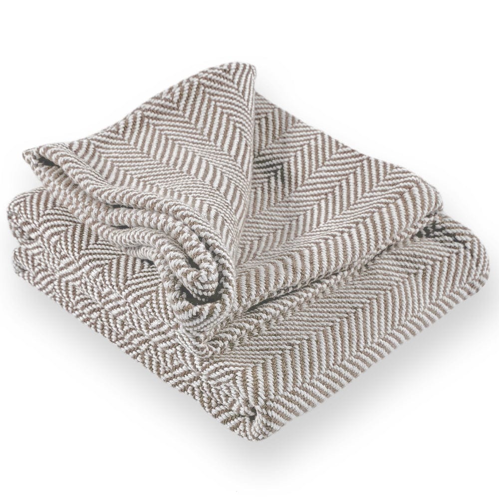 Penobscot Cotton Throw - Oyster active Current Full Price group-gallery machine washable Maine New Lower Price Penobscot Cotton Throw Stripes