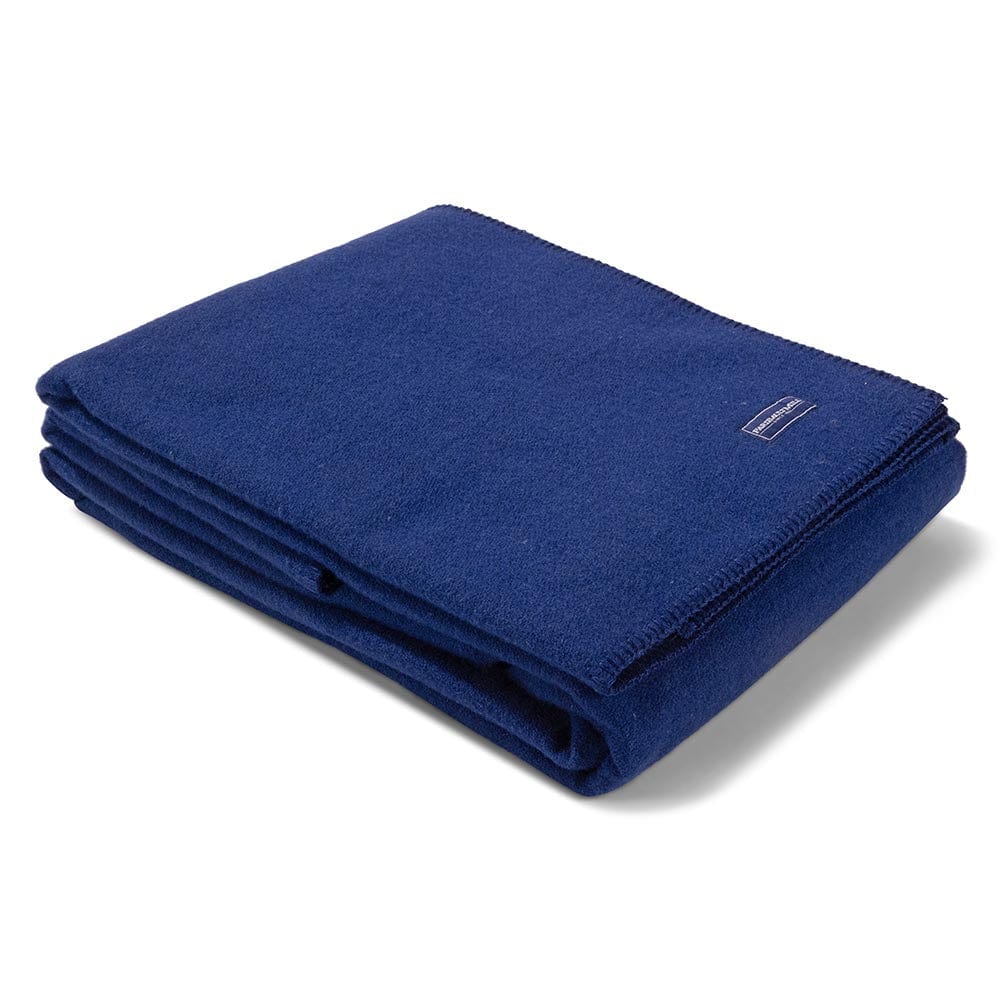Pure & Simple Wool Blanket Admiral Blue