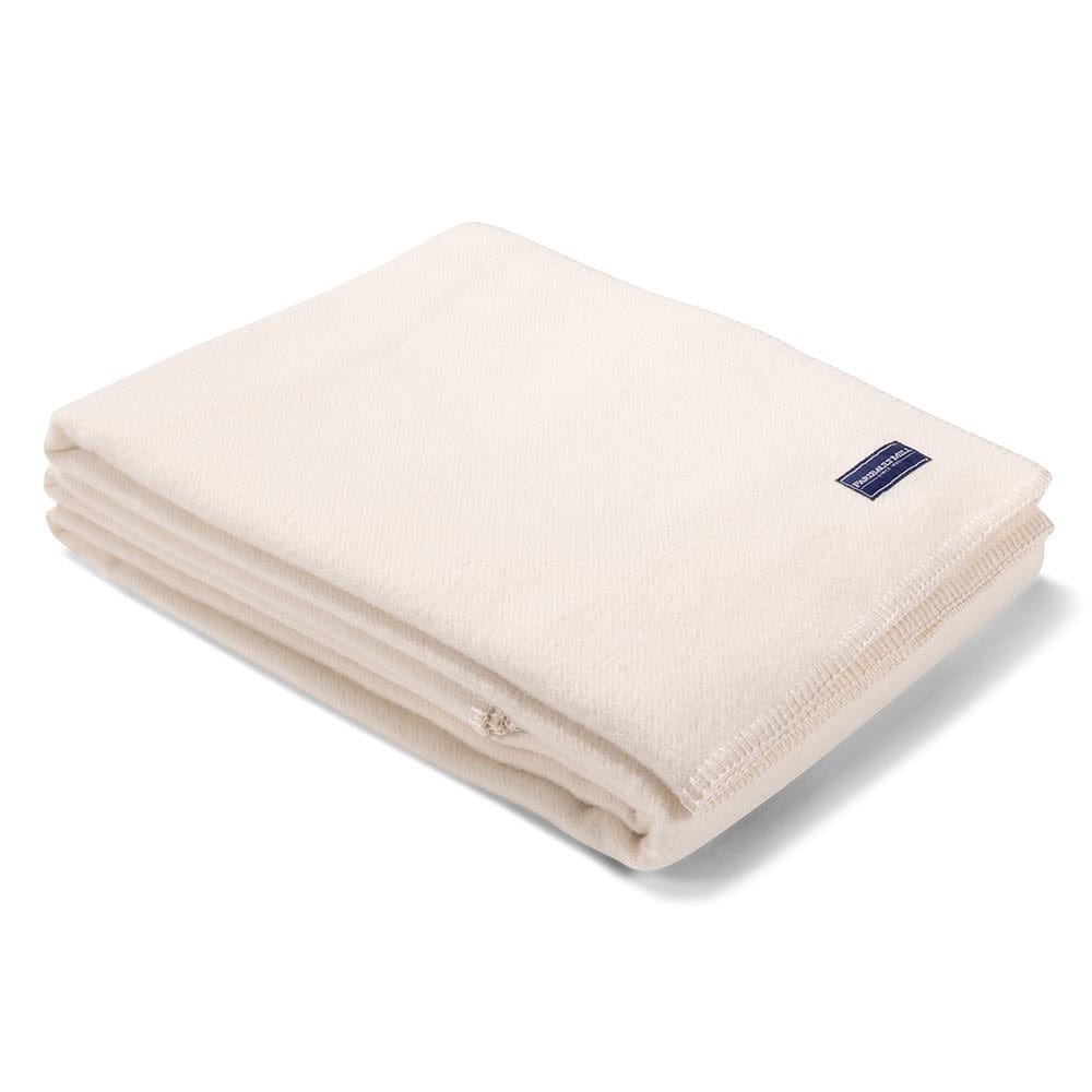 Factory Second Pure & Simple Wool Blanket - Bone/White active Factory Second Pure & Simple Wool Blanket Full King machine washable Queen Solids Twin