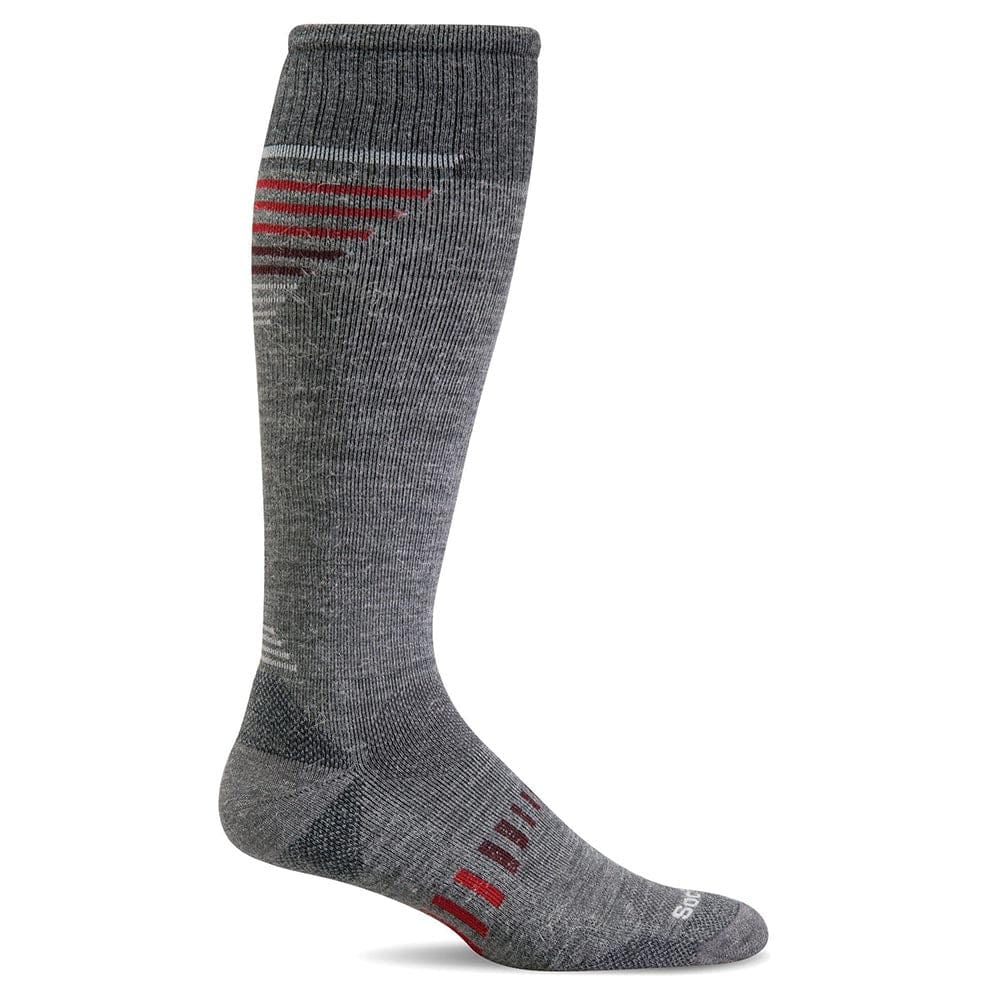 Sockwell Men's Ascend II Socks - Light Gray L active Current Faribault machine washable Men's Compression Socks Socks