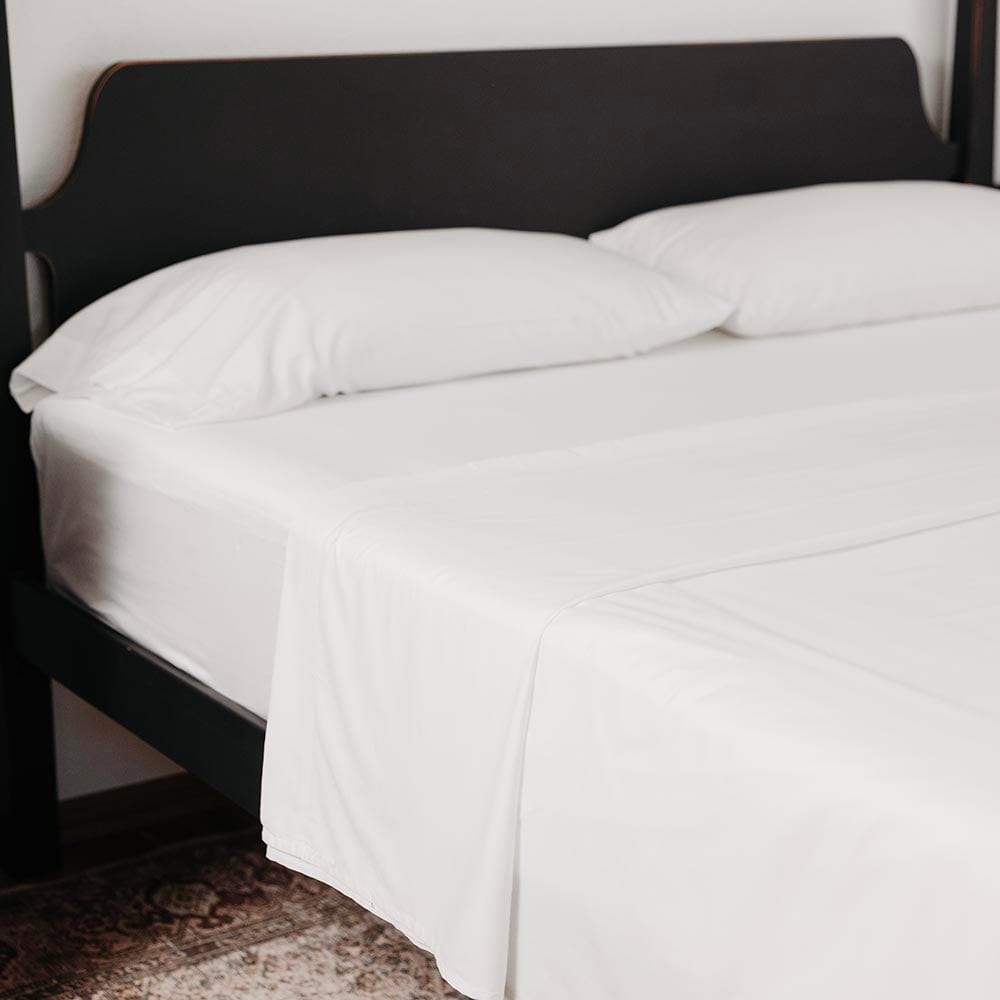 Sheet Set - White active Current Faribault Full Price group-gallery King machine washable Queen Sheet Set Solids Twin