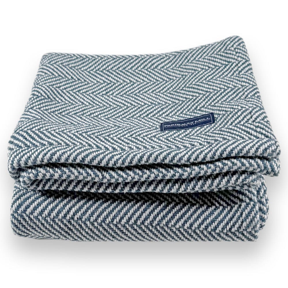 Brahms Mount 42" x 69" Penobscot Cotton Throw - Indigo
