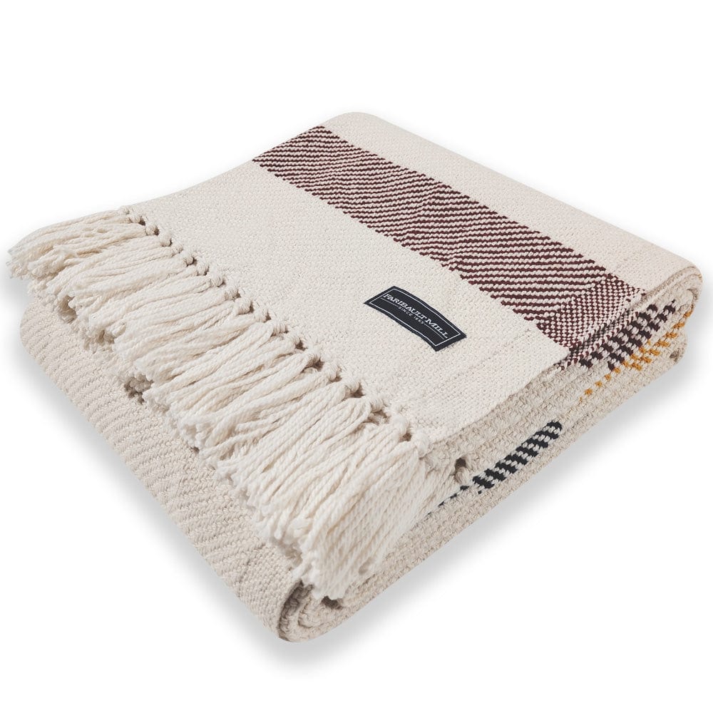 Brahms Mount Natural Frontier Cotton Throw