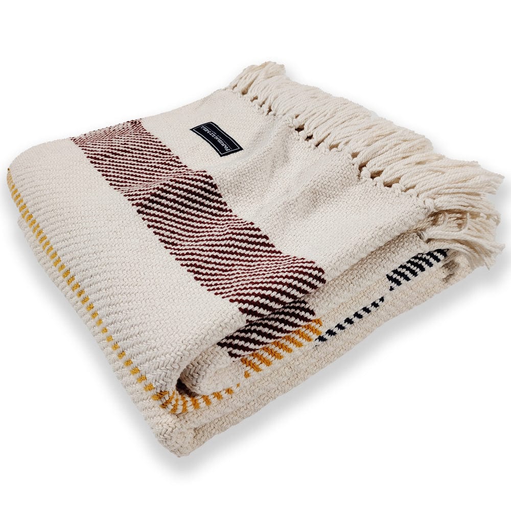 Brahms Mount Natural Frontier Cotton Throw