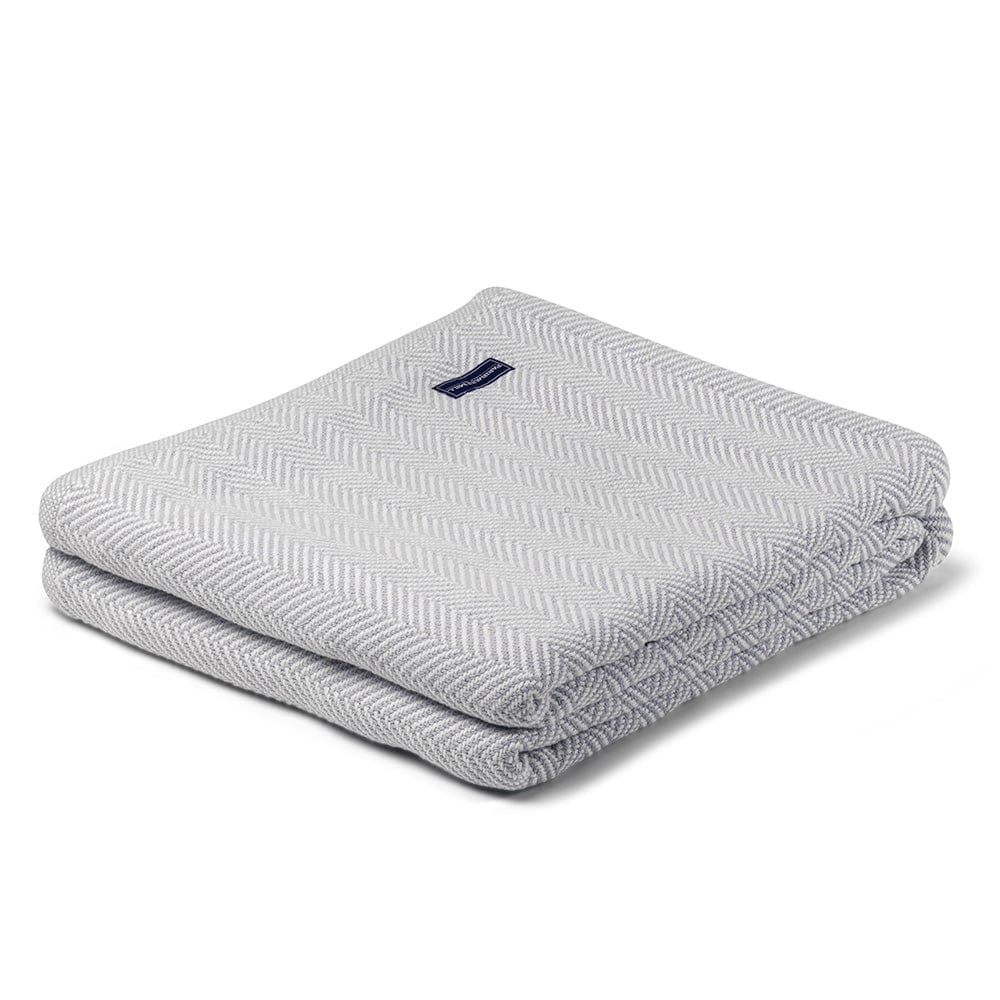 Brahms Mount Twin Penobscot Cotton Blanket - Dove Gray