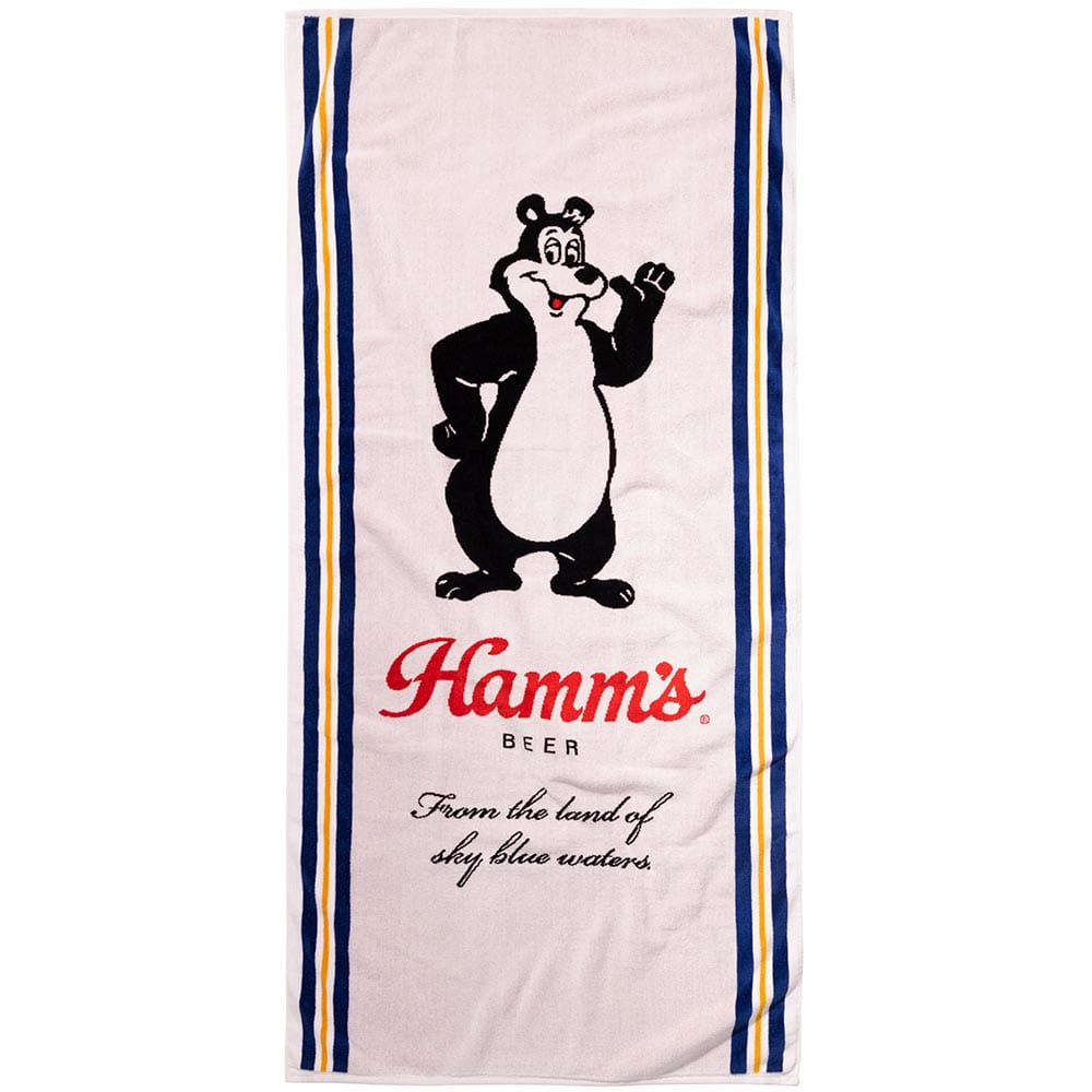 Faribault Mill 34" x 70" Hamm's Beer Bear Towel
