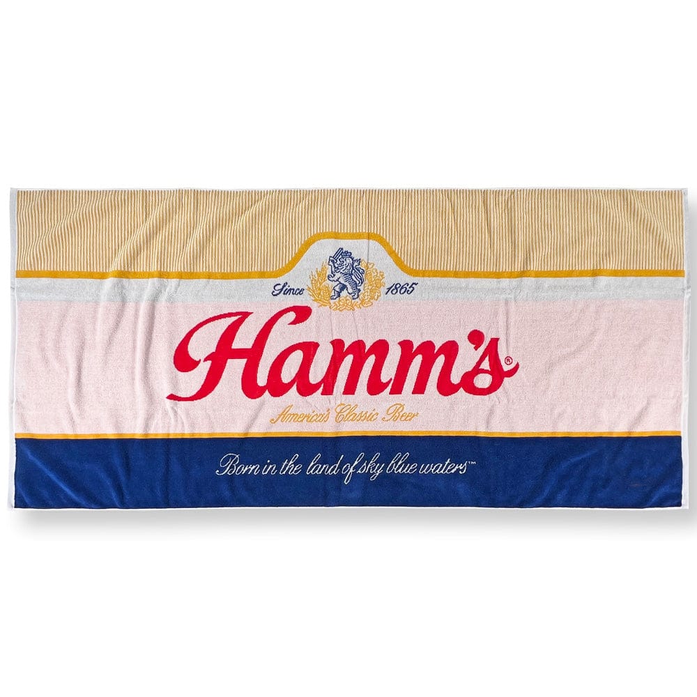 Faribault Mill 34" x 70" Hamm's Beer Can Towel