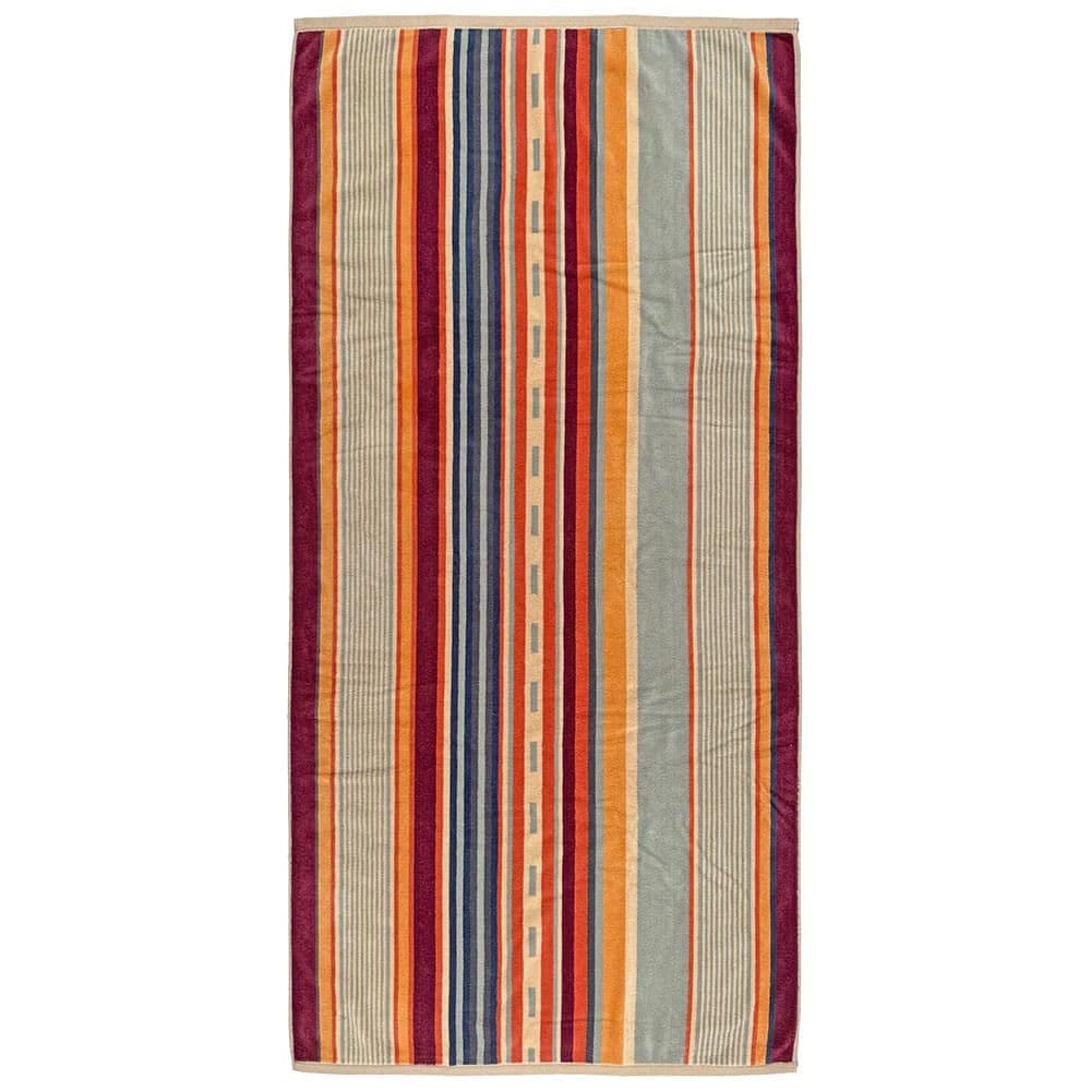 Faribault Mill 34" x 70" Sunset Stripe Towel - Orange