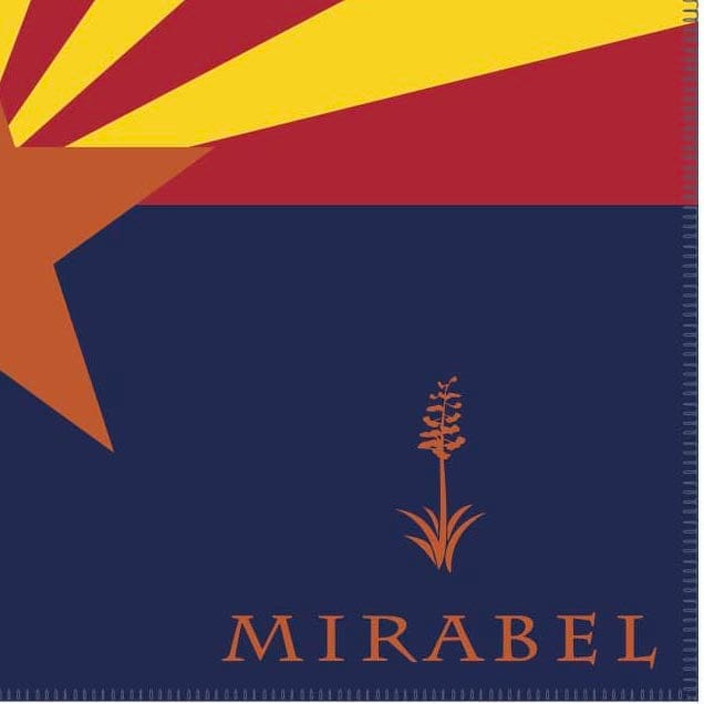 Faribault Mill 42" x 65" Arizona Flag Wool Throw With Mirabel Logo