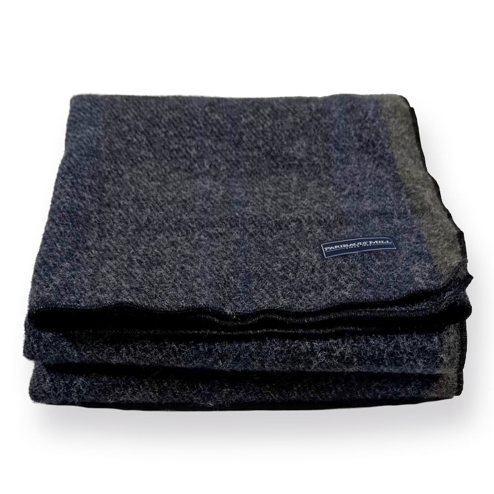 Faribault Mill 45" x 60" Timberline Stripe Wool Throw