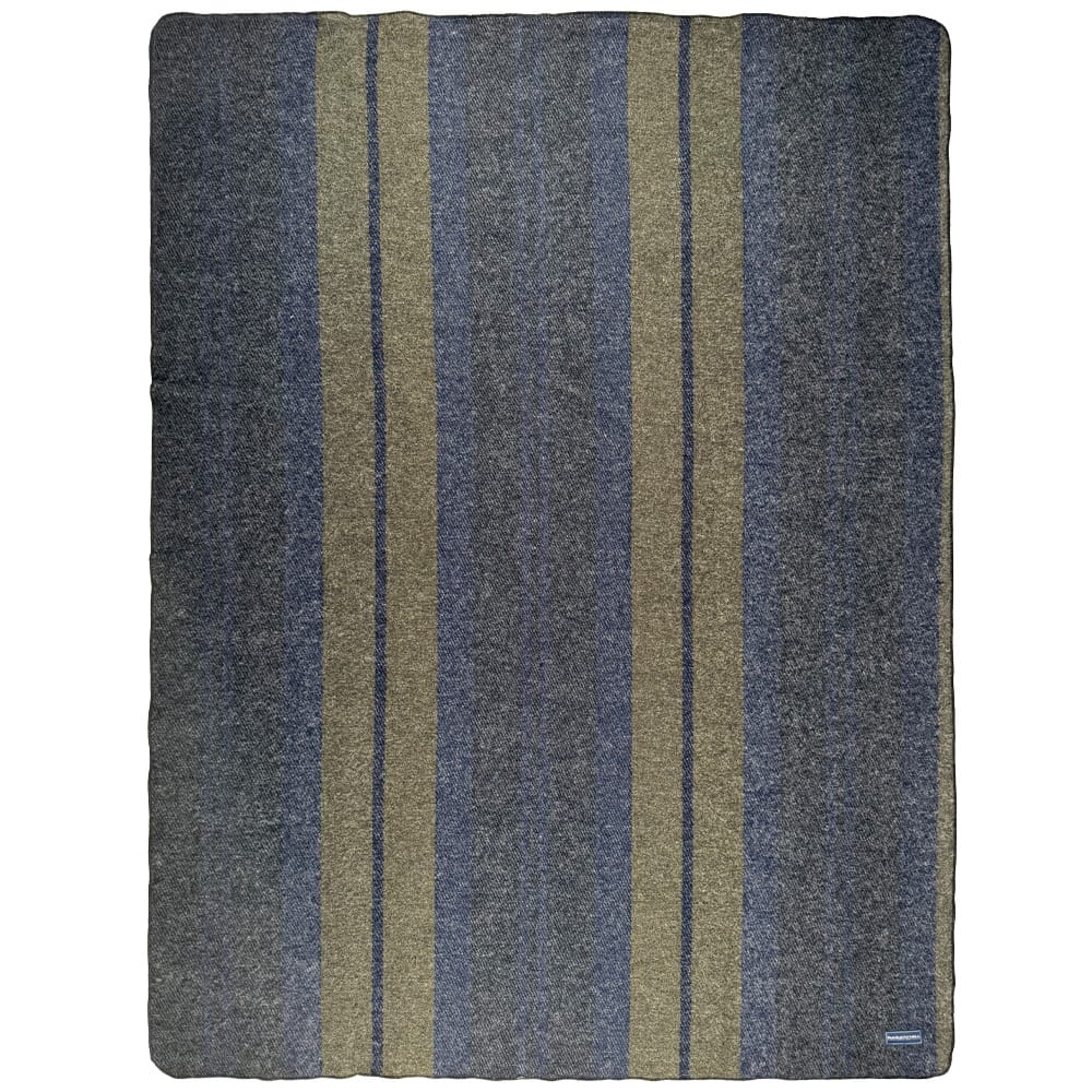 Faribault Mill 45" x 60" Timberline Stripe Wool Throw