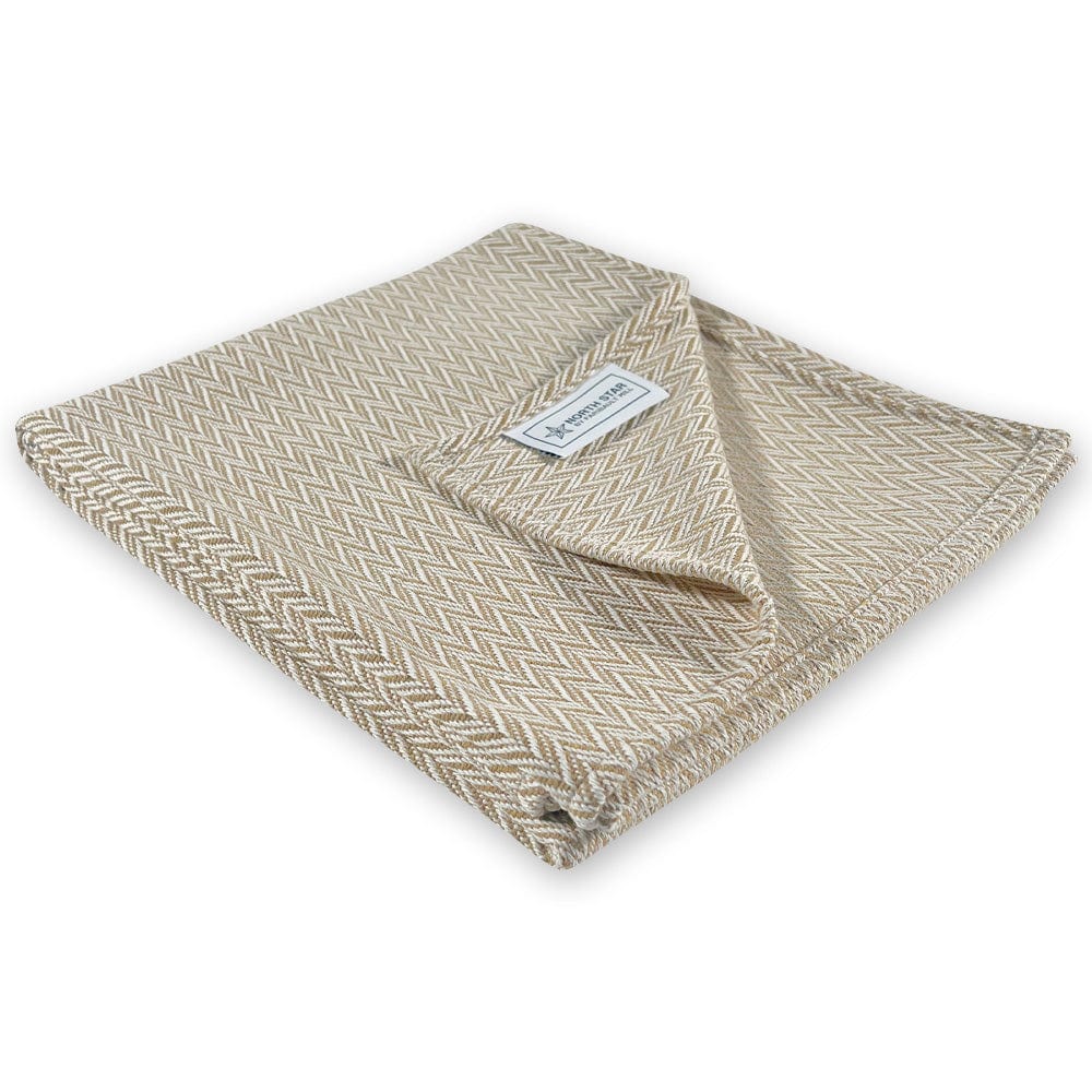 Faribault Mill 50" x 60" North Star Reverse Twill Throw - Tan