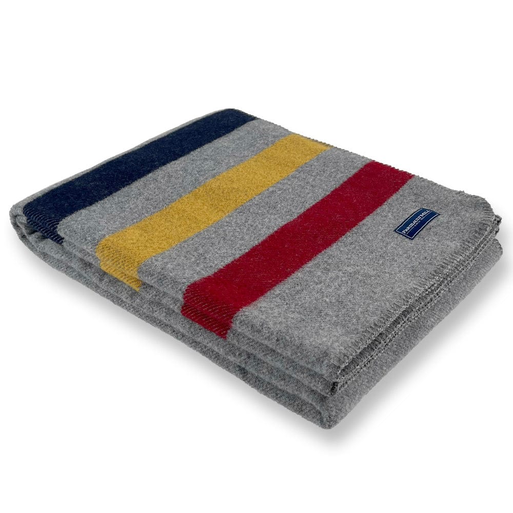 Faribault Mill 50" x 72" Factory Second Frontier Wool Throw Blanket - Gray