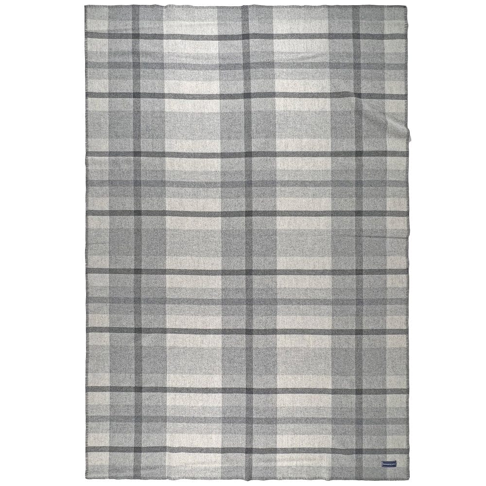 Faribault Mill 50" x 72" Factory Second Northfield Plaid Wool Throw Blanket - Gray