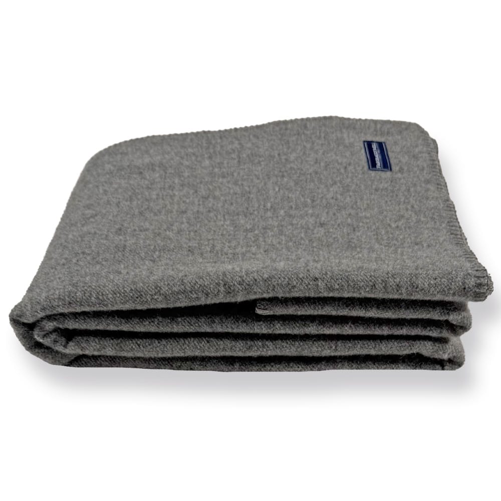 Faribault Mill 50" x 72" Frontier Lightweight Wool Throw - Gray