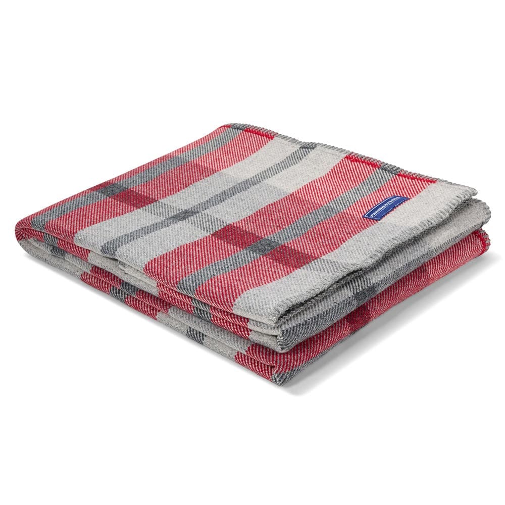 Faribault Mill 50" x 72" Northfield Plaid Wool Throw Blanket - Red