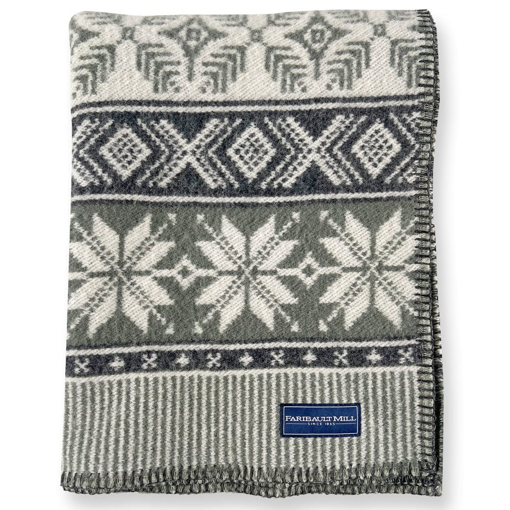 Faribault Mill Factory Second Nordic Wool Throw Blanket