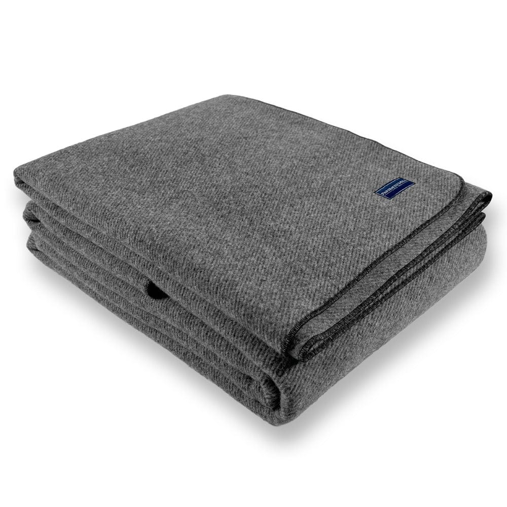 Faribault Mill Factory Second Summit Wool Blanket - Black