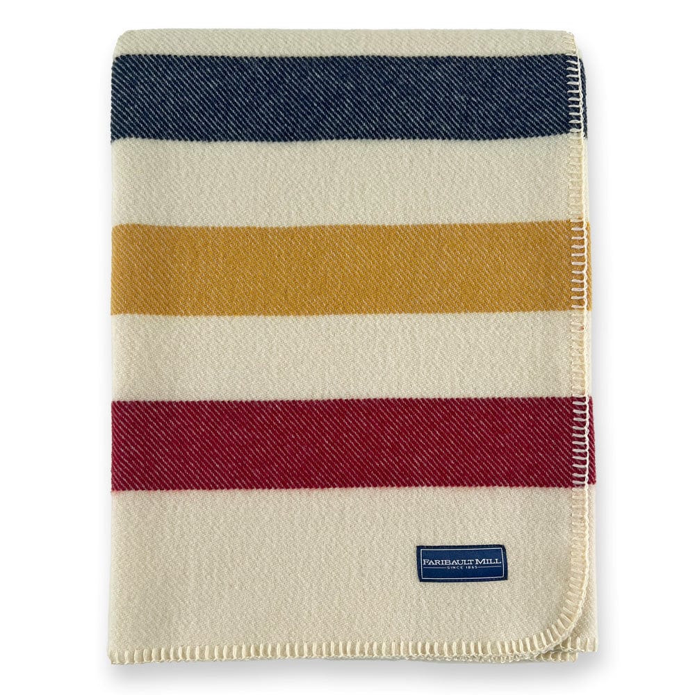 Faribault Mill Frontier Wool Throw Blanket