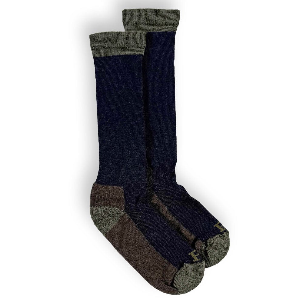 Faribault Mill Medium Adventurer Hiker Wool Socks - Navy