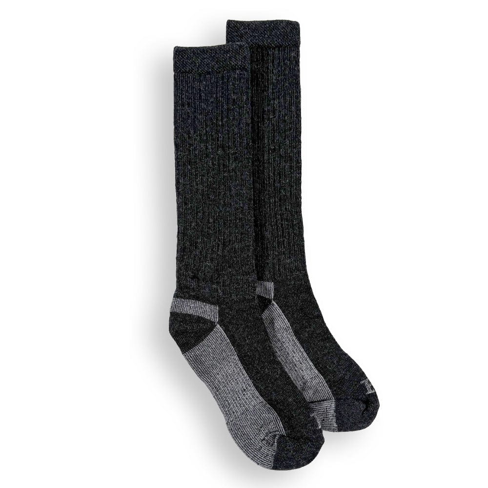 Faribault Mill Medium Boot Hiker Wool Socks - Charcoal