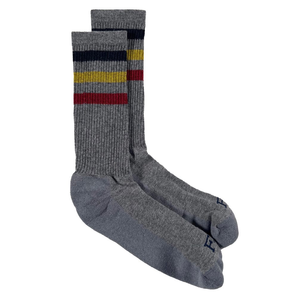 Faribault Mill Medium Frontier Wool Socks - Gray