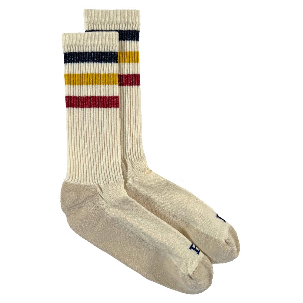 Faribault Mill Medium Frontier Wool Socks - Natural