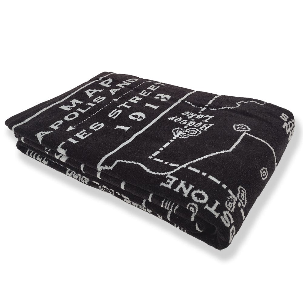 Faribault Mill Minneapolis-Saint Paul Minneapolis-Saint Paul Map Towel