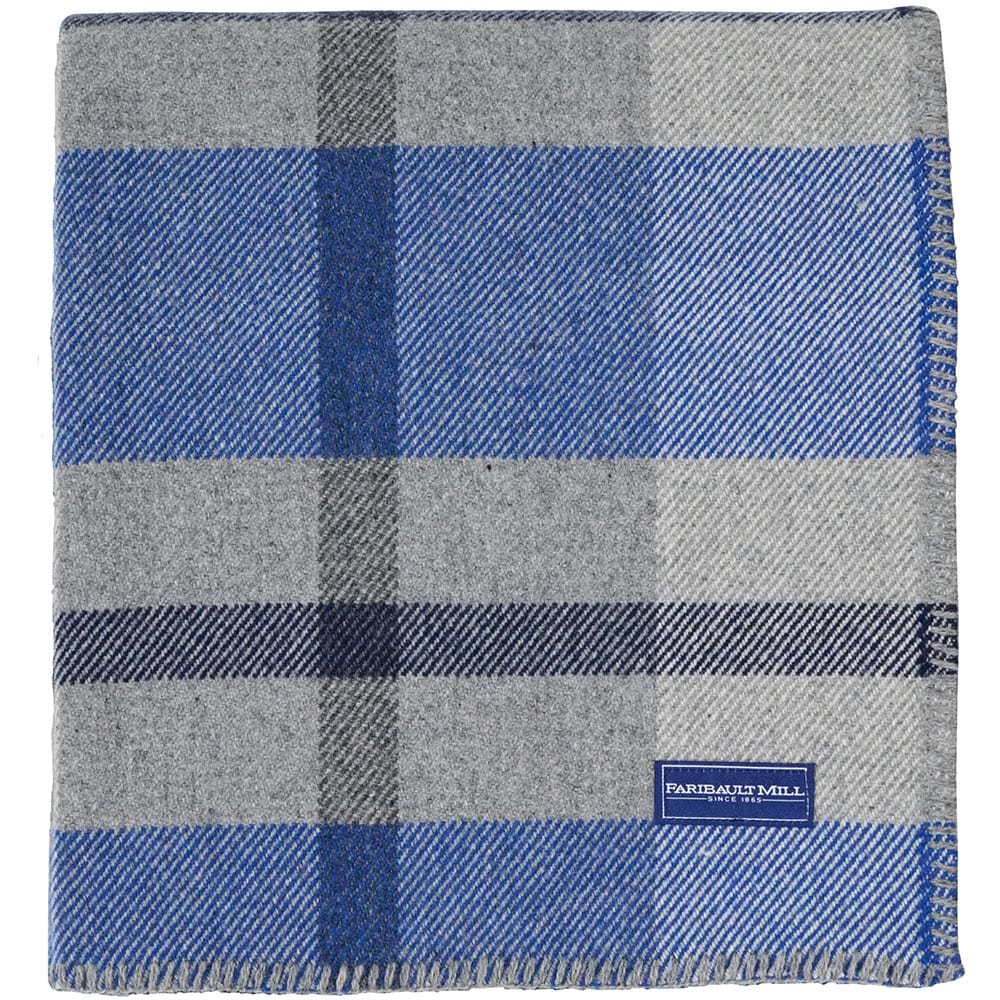 Faribault Mill Northfield Plaid Wool Throw Blanket