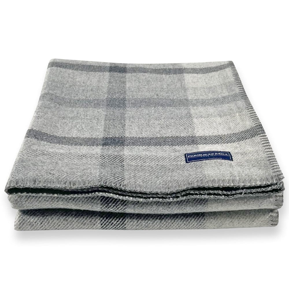 Faribault Mill Northfield Plaid Wool Throw Blanket