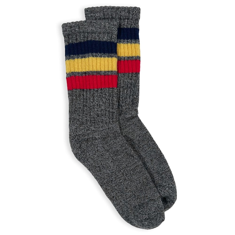 Faribault Mill One Size Frontier Cotton Marled Socks - Gray