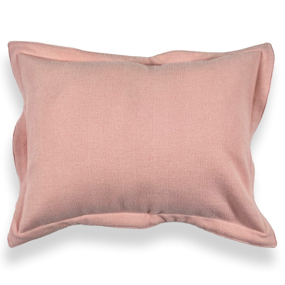 Faribault Mill Pink Coastal Cottage Herringbone Wool Sham