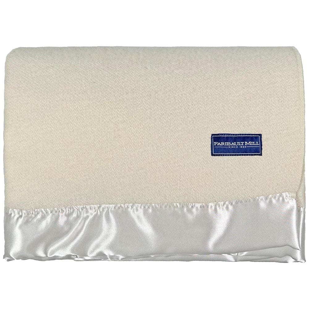 Faribault Mill Pure & Simple Satin Wool Blanket