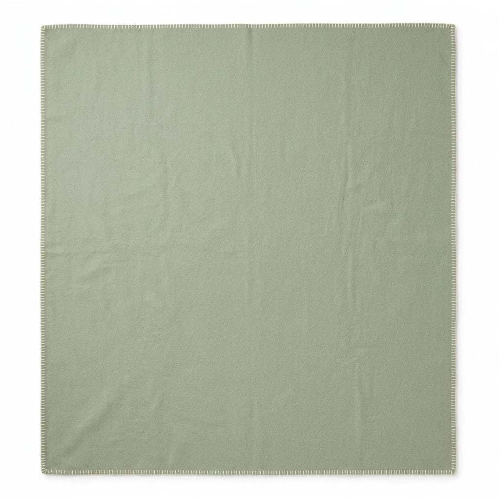 Faribault Mill Pure & Simple Wool Blanket - Sea Glass Green