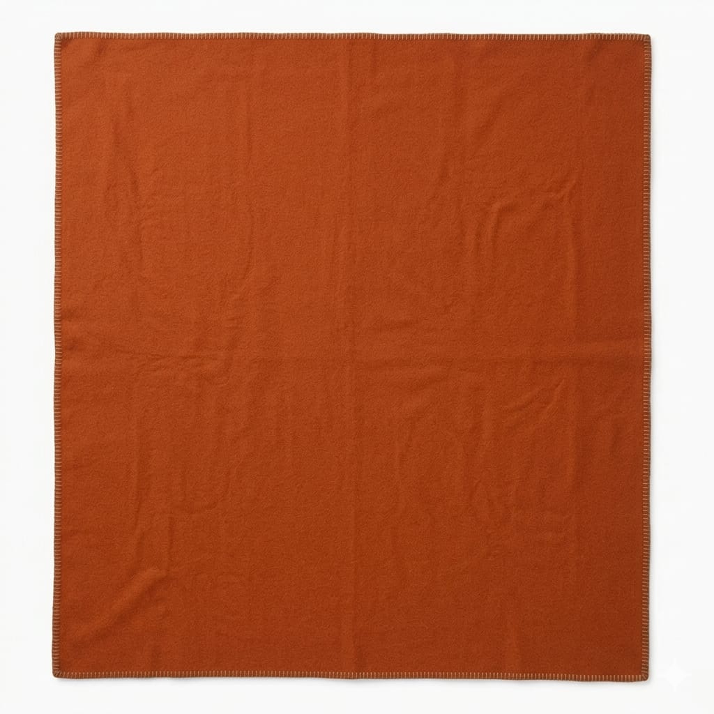 Faribault Mill Pure & Simple Wool Blanket - Terracotta