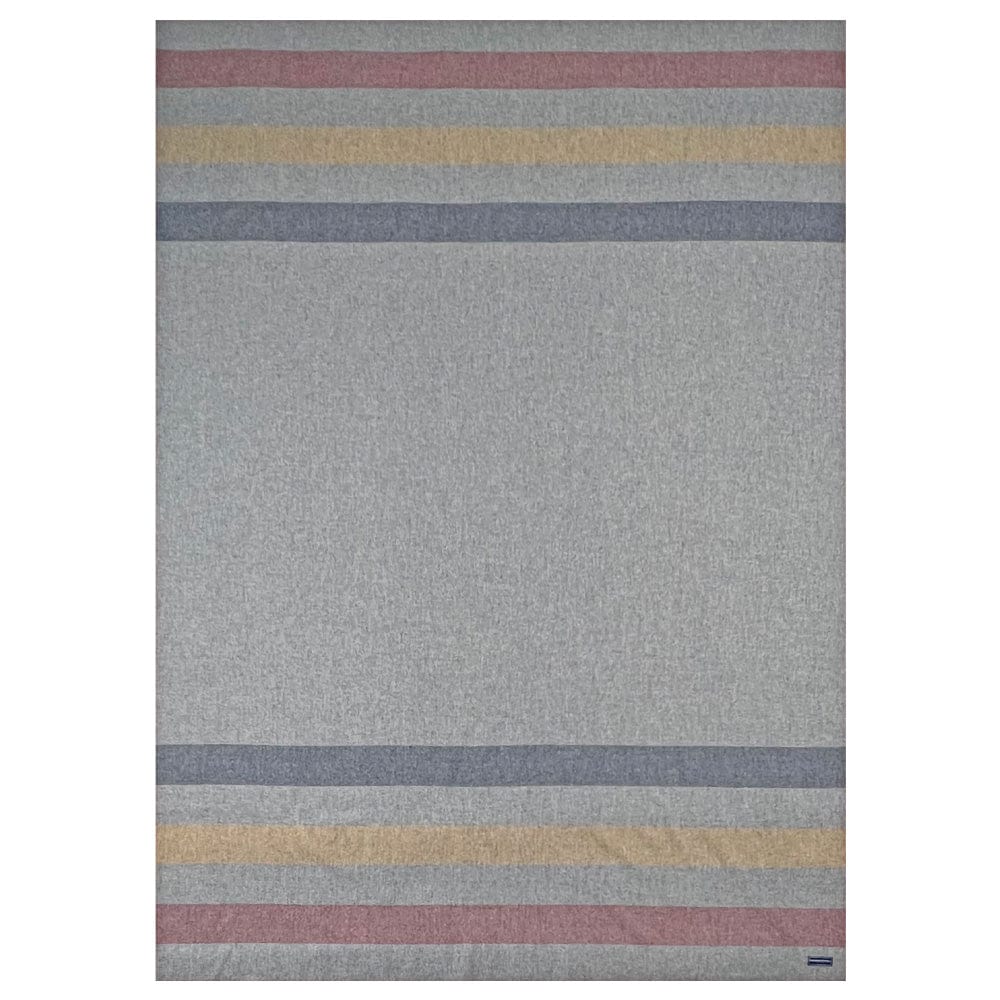 Faribault Mill Queen Frontier Lightweight Wool Blanket - Gray
