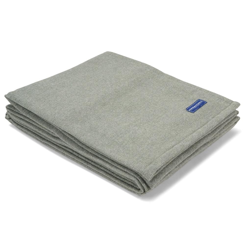 Faribault Mill Sage Green / Twin Lakefront Wool Blanket