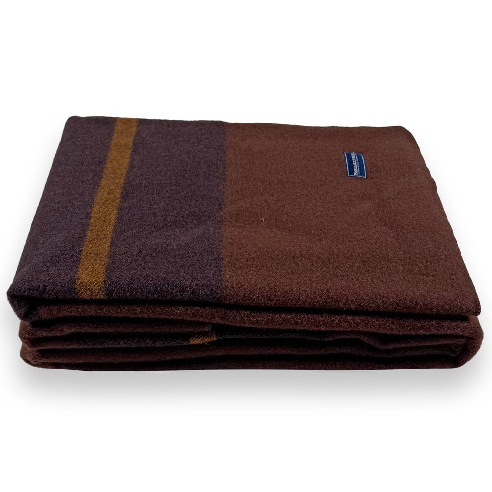 Faribault Mill Scout Wool Camp Blanket - Brown
