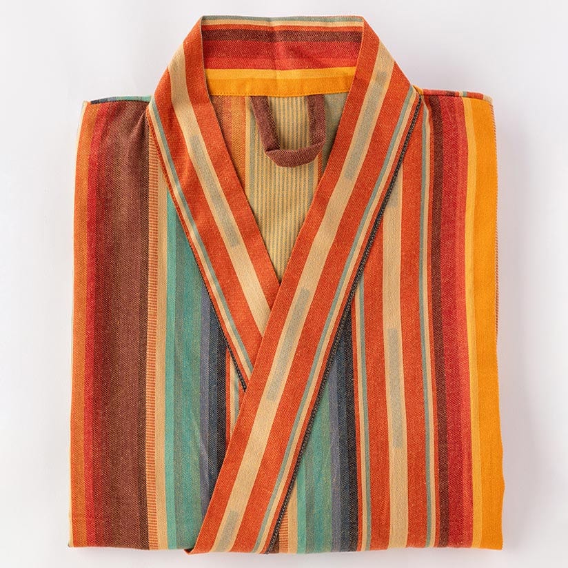 Faribault Mill Standard Highway Robery Honeysuckle Robe