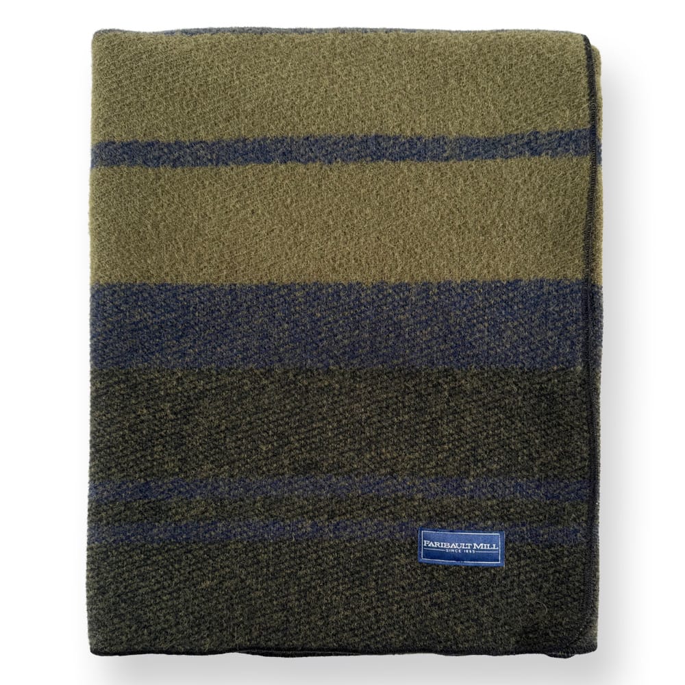 Faribault Mill Timberline Stripe Wool Blanket
