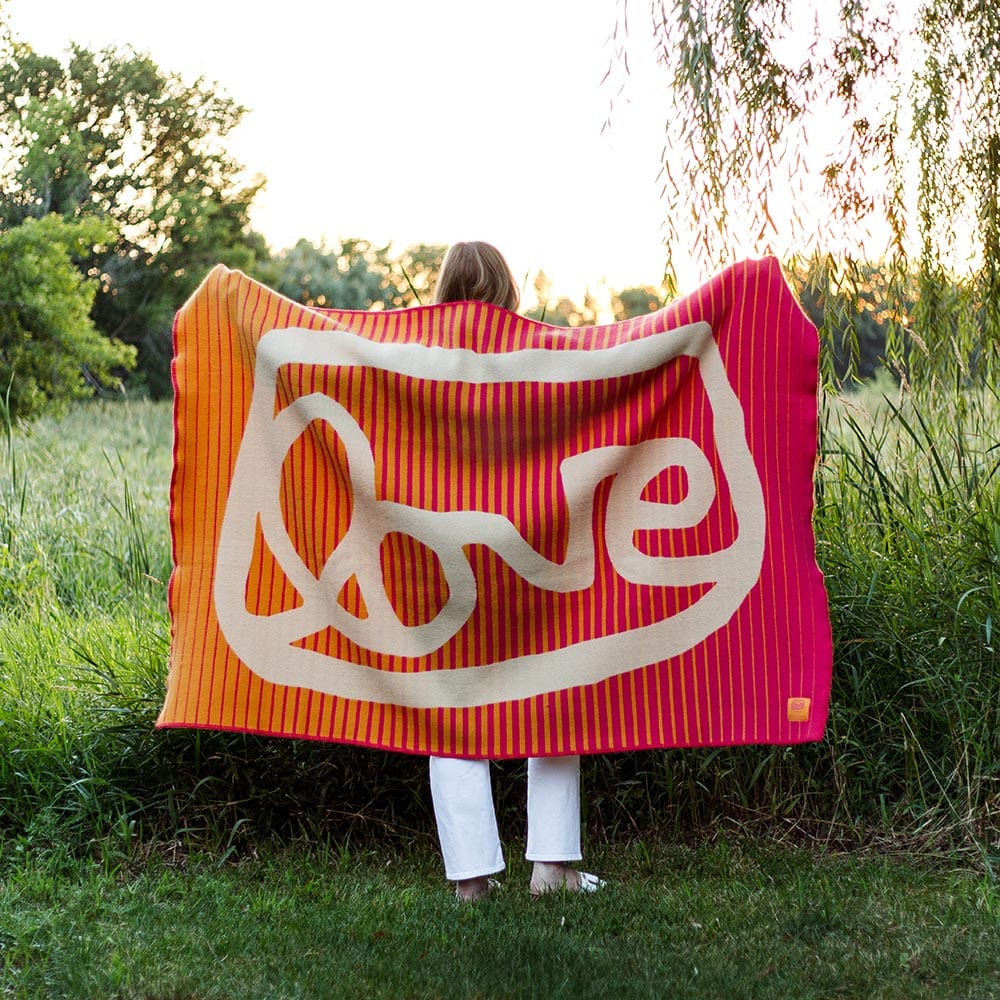 Alexandra Grant LOVE™ Wool Throw Blanket active Dry clean or hand wash Full Price group-gallery