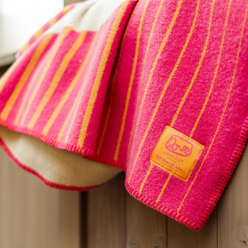 Alexandra Grant LOVE™ Wool Throw Blanket active Dry clean or hand wash Full Price group-gallery