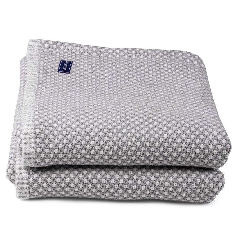 Edgecomb Cotton Blanket - Dove Gray active Current Edgecomb Cotton Blanket Full Full Price group-gallery King machine washable Maine New Lower Price personalization Queen Solids Twin